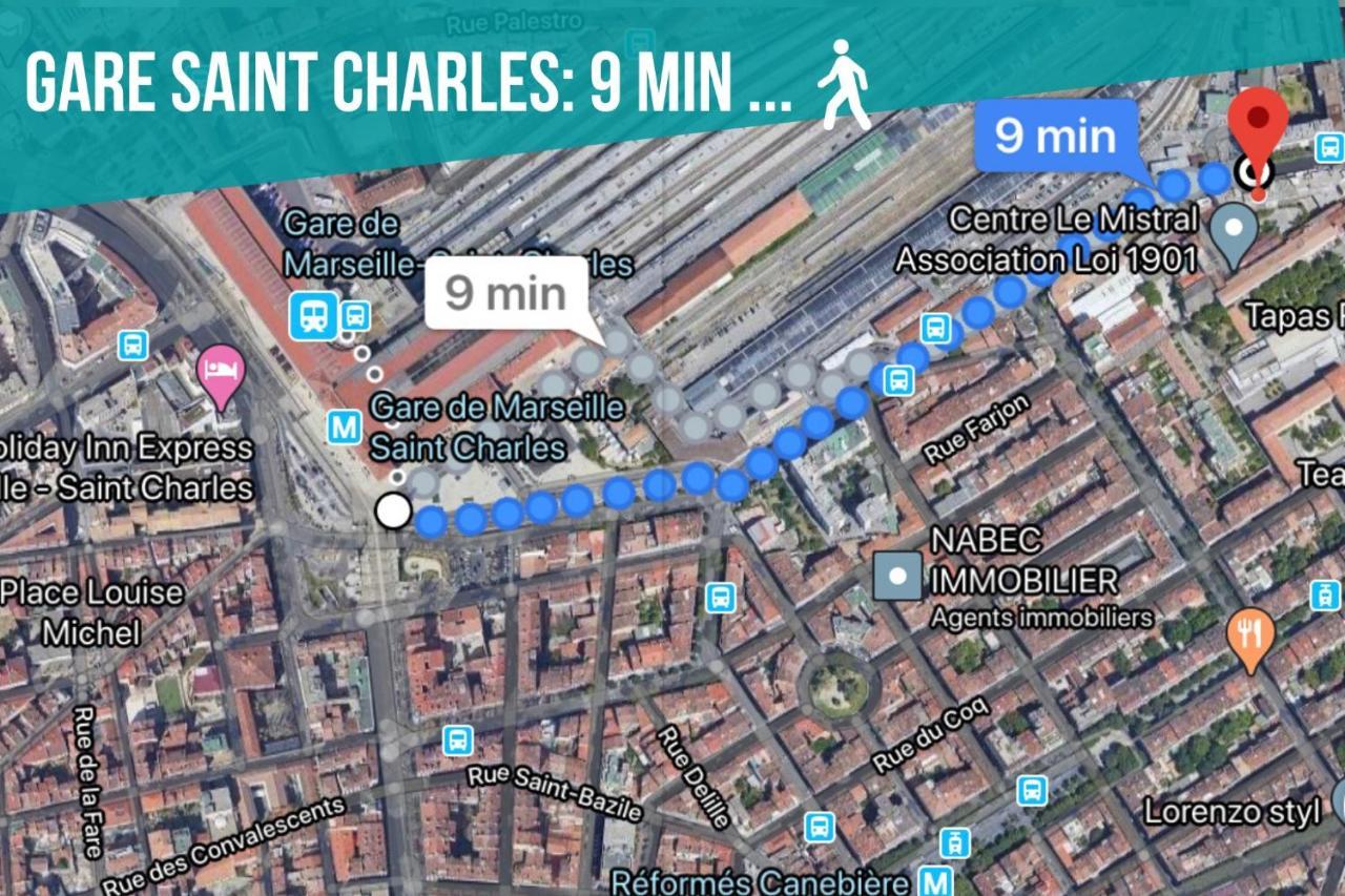 5 Minutes Saint Charles Lägenhet Marseille Exteriör bild